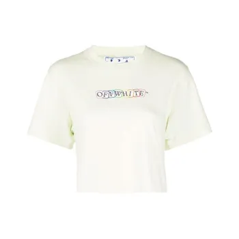 OFF-WHITE SS21 Crop Tops Women's Beige Yellow