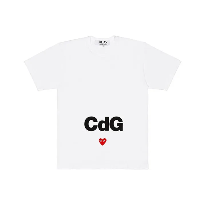 Comme Des Garcons Play CDG Play T shirt White-0