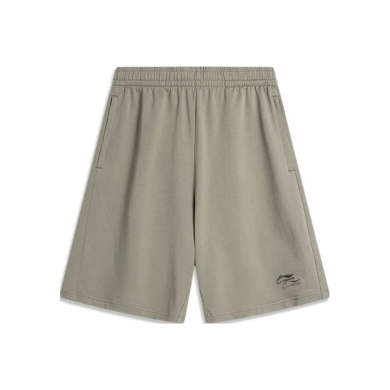 LiNing Sports Life Collection Casual Shorts Men's Pomegranate Peel Yellow-0