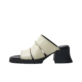 MIISTA Slide Slippers 6.5cm Women's Beige