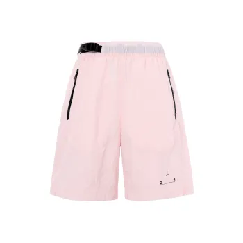 Jordan Mens Logo Print Mid Rise Casual Shorts Pink