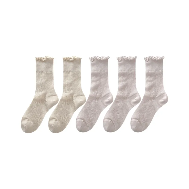 Top Melon Mid Calf Socks Women's Combo Set-10