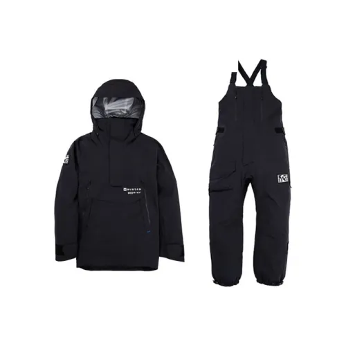 BURTON 23-24 Winter Season DAYBEACON 3L PERTEX Fabric Ski Suit Sets Unisex Black
