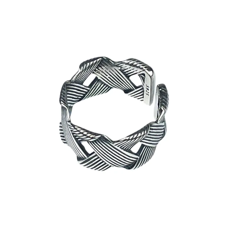 SHIYI N CIFANG 925 Sterling Silver Rings Men's-0