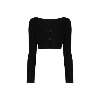 Jacquemus Crop Tops Women's Black