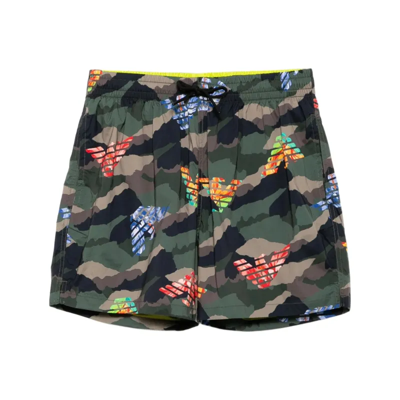 EMPORIO ARMANI Camouflage print Swim Shorts-0