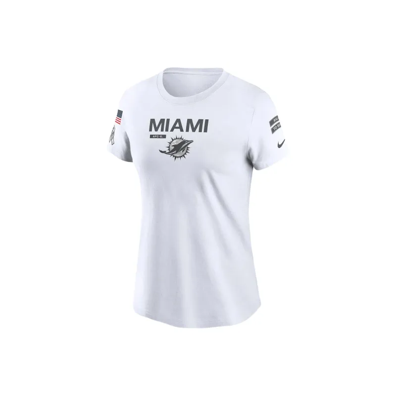 Nike Miami Dolphins Salute To Service Legend Women's Nike Nfl T Shirt-0