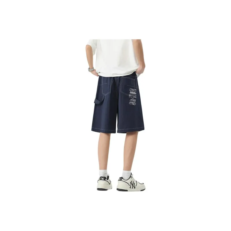 Warrior Denim Shorts Unisex Black-18