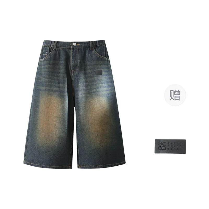 YOSICIL Denim Shorts Unisex Black-2
