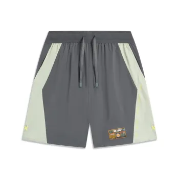 LiNing Badfive Casual Shorts Men's Black Limewash Gray