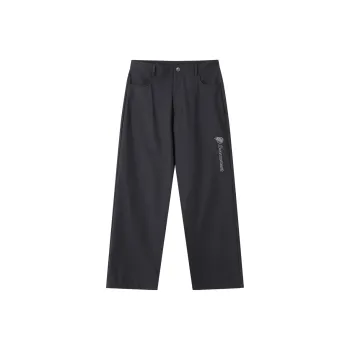Suamoment Wide Leg Straight Fit Pants Autumn New Arrival Vintage Couple Casual Pants Unisex