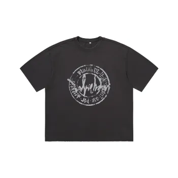 LOVE ME LATER Circle Logo Short Sleeved T Shirts Unisex