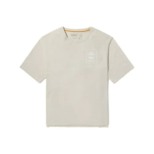 Timberland Crop Tops Women's White Sand