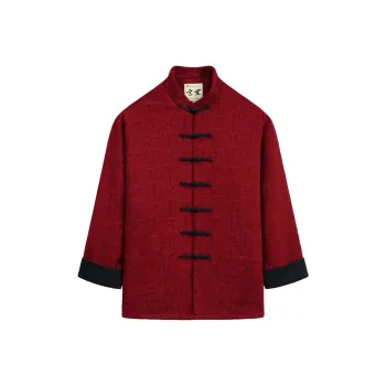 XUANSHENG Puffer Jacket Men's Burgundy