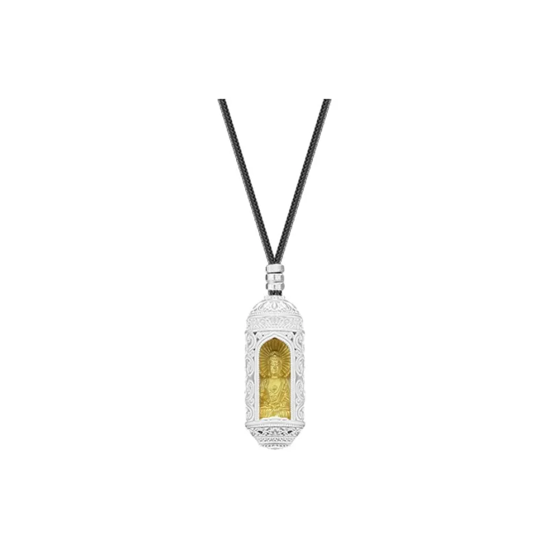 YUOFFICIAL 999 Fine Silver Sterling Silver Necklaces Unisex-25