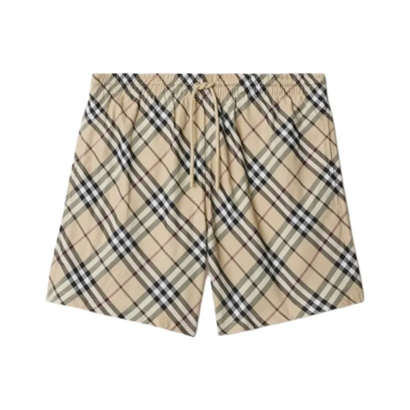 Burberry Checked Swim Shorts-0