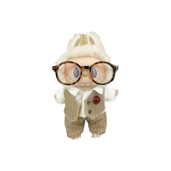 [Dress Up Doll] POP MART LABUBU THEMONSTERS London Morning Mist, Heartbeat Macaron Vinyl Face Hang Tag Box 17cm