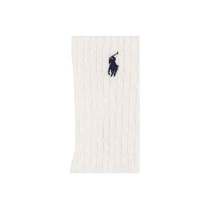 Polo Ralph Lauren SS25 Mid Calf Socks Women's 1 Pack White-4