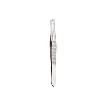 JIANYINGSHU Flat And Angled Stainless Steel Eyelash Removal And Application Tape Eyebrow Clamp