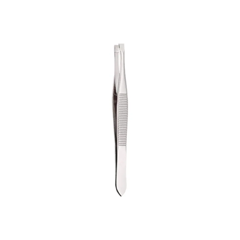 JIANYINGSHU Flat And Angled Stainless Steel Eyelash Removal And Application Tape Eyebrow Clamp-0