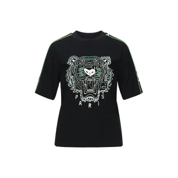 KENZO Classic Tiger Head T Shirts Women's Black