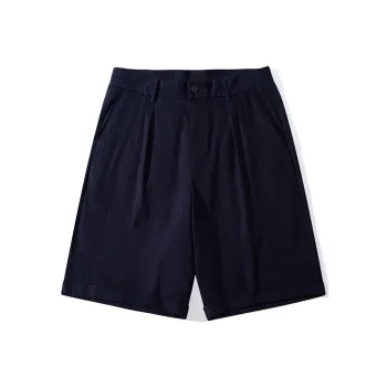 JIPIAO Casual Shorts Unisex Navy Blue