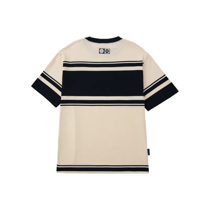 Checkitout T Shirt Unisex Black Beige White-6