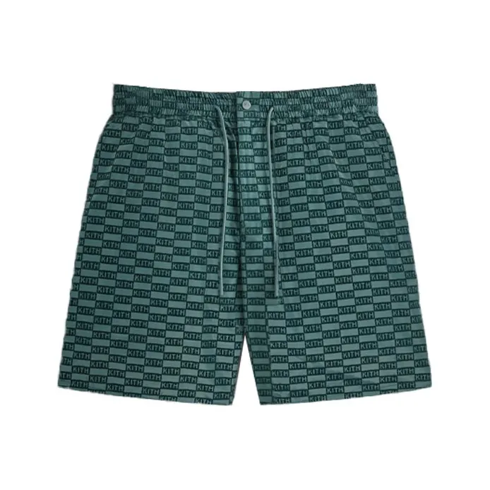 KITH Flocked Monogram Mason Short-0