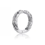 Silver Gold Wire Clip-on Earrings Single