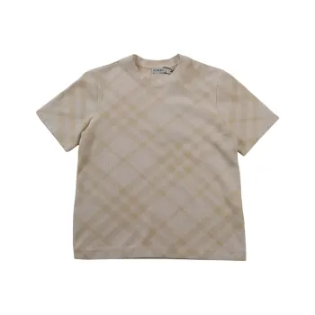 Burberry Check Pattern T Shirt 'Beach'