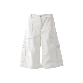 ONITSOP Wide Leg Casual Cargo Shorts Unisex
