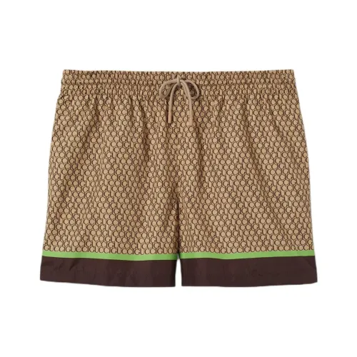 GUCCI SS24 Beach Shorts Men's Brown