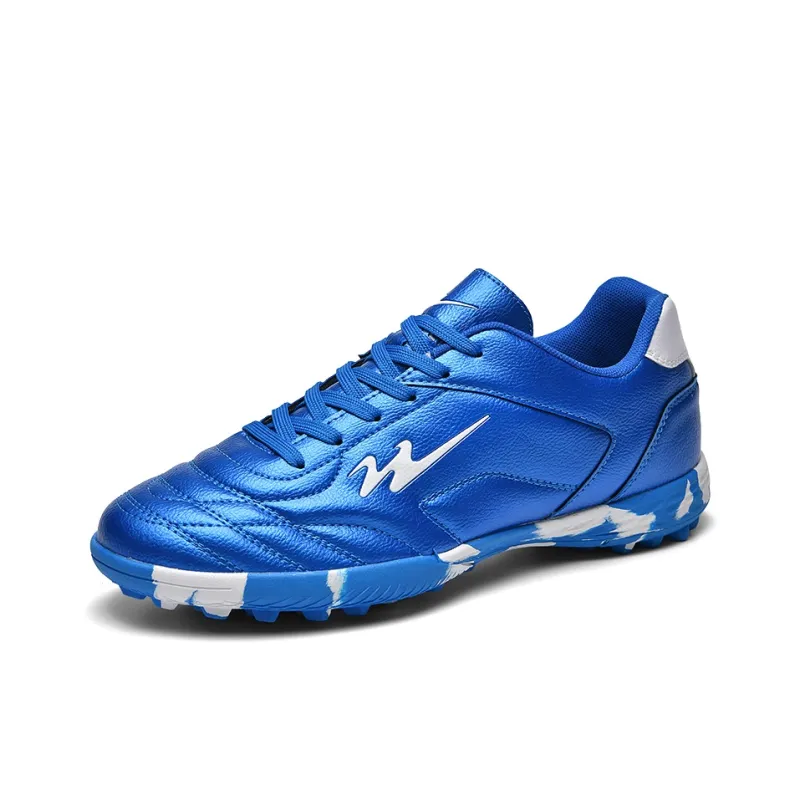 Binary TF Turf Cushioning Abrasion Resistant Lightweight Soccer Shoes Unisex Royal Blue/White-1