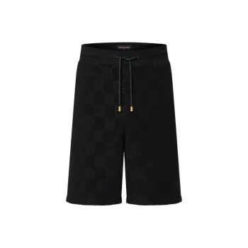 LOUIS VUITTON Damier French Terry Cotton Shorts