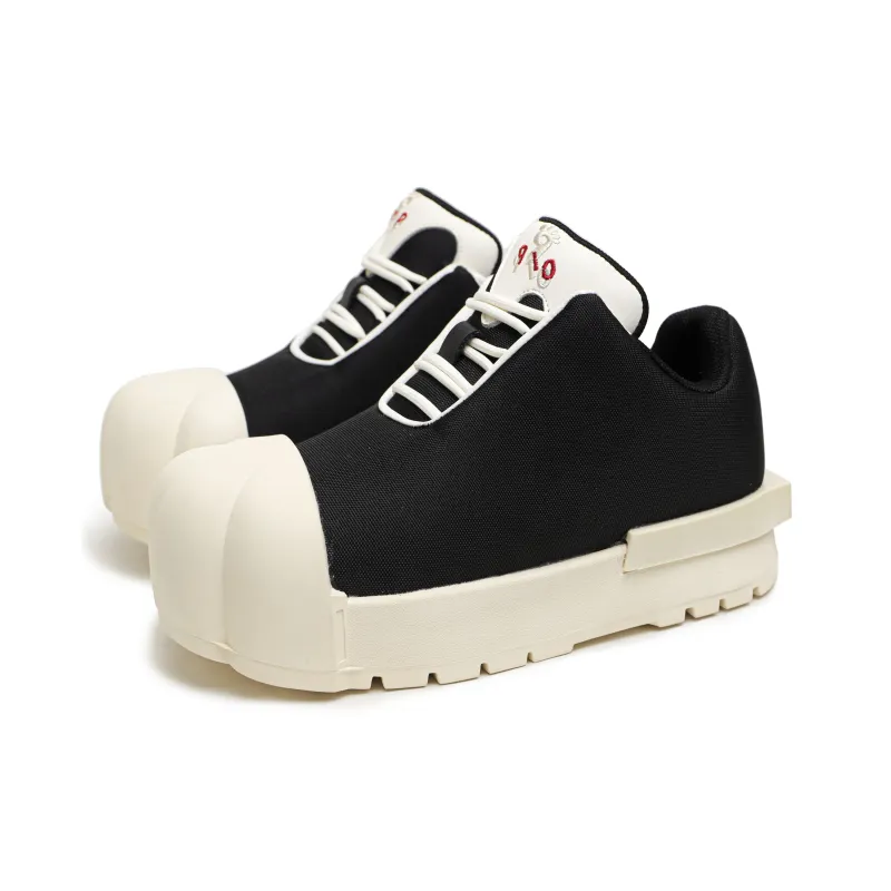 ACEMICKY Cushioning, Slip Resistant, And Abrasion Resistant Low Top Casual Shoes Men's Black-3