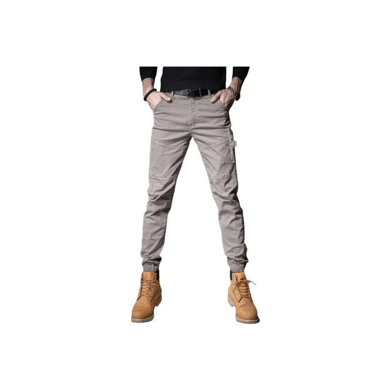 Devanro Casual Pants Men's Medium Gray-8