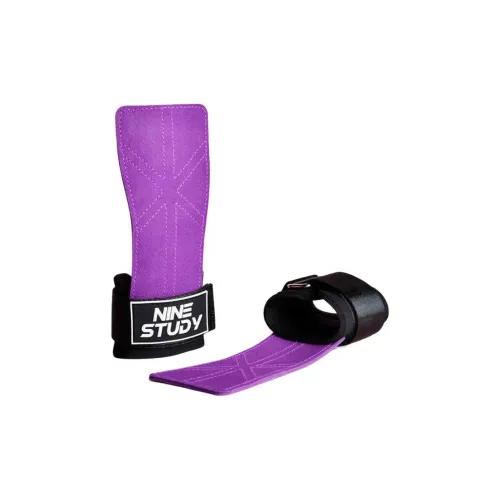 NINE STUDY Sports & Fitness Power Lacing Palm Protection 22.6*18.8*34.5cm Dark Purple Cow Leather Female