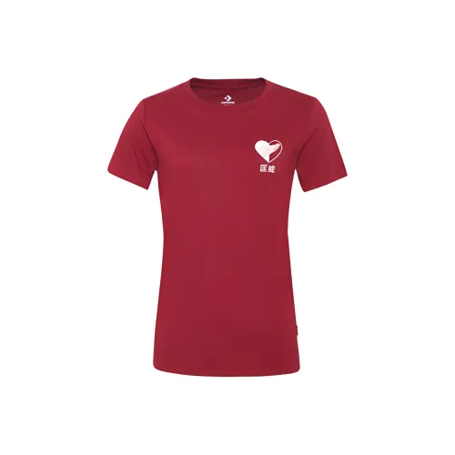 Converse T Shirt Women's Burgundy