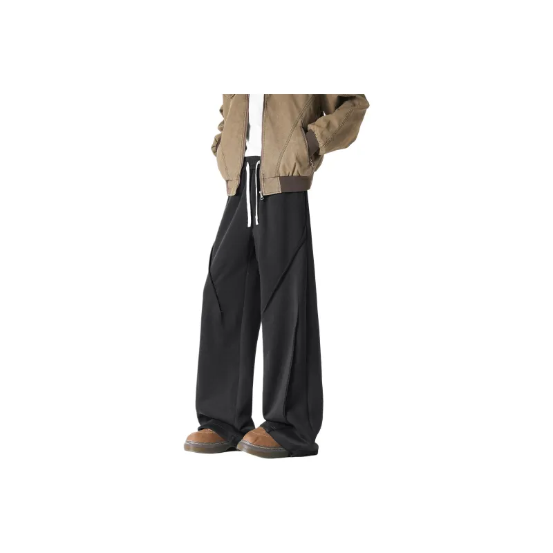 YOUSHIQI Casual Pants Unisex Black-24