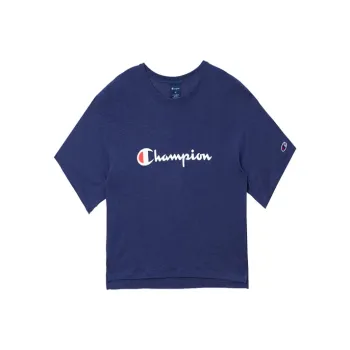 Champion T Shirt Japan Version Women's Navy Blue