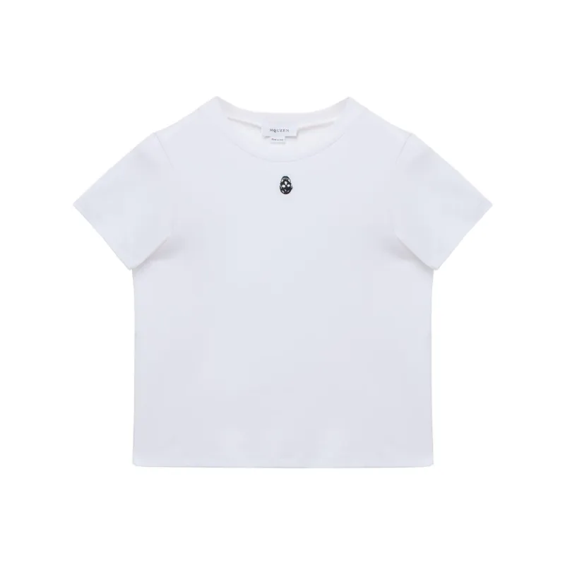 Alexander McQueen Embroidered Skull T Shirt-0