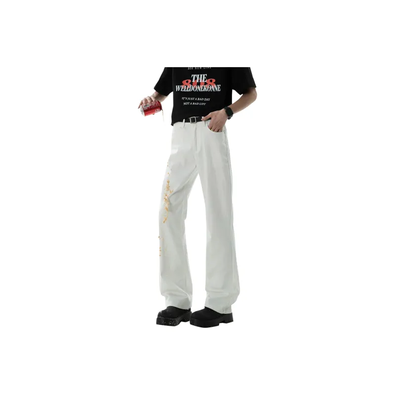 SXSY Casual Pants Unisex White-1