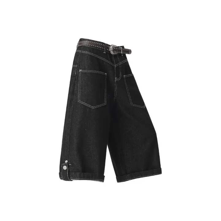 FFOMKE Denim Shorts Unisex Original Denim Black-0