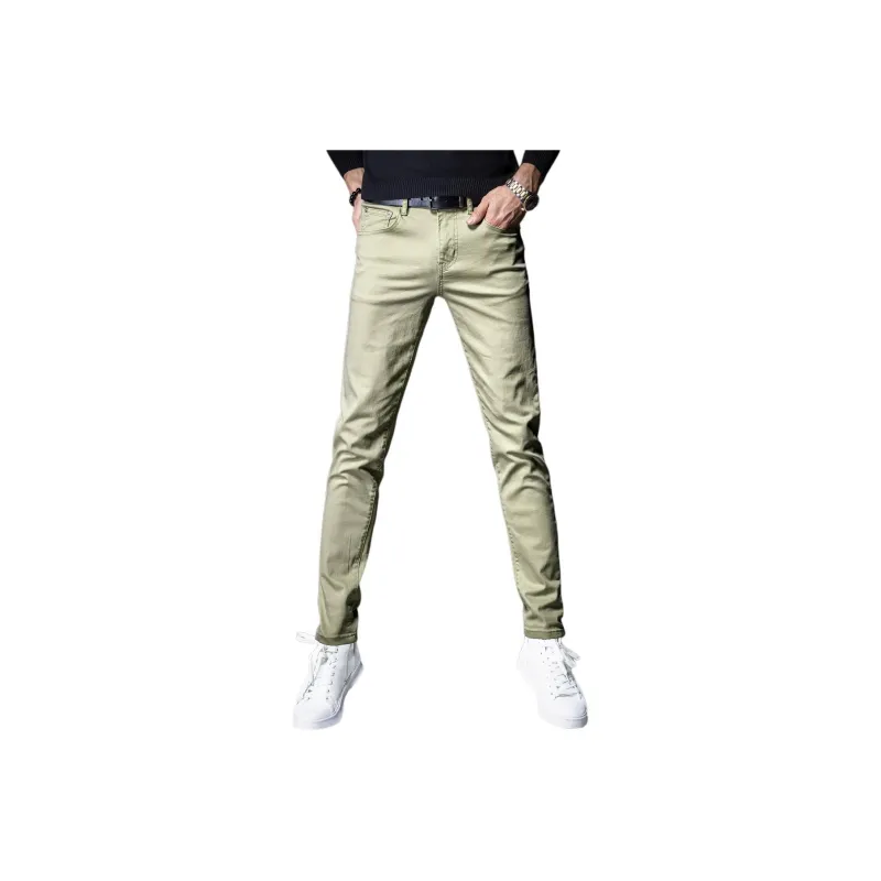 Devanro Casual Pants Men's Khaki-8