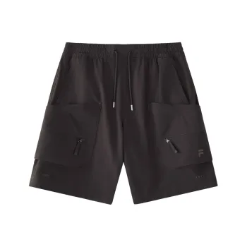 FILA FUSION Casual Shorts Men Dark Brown Gray