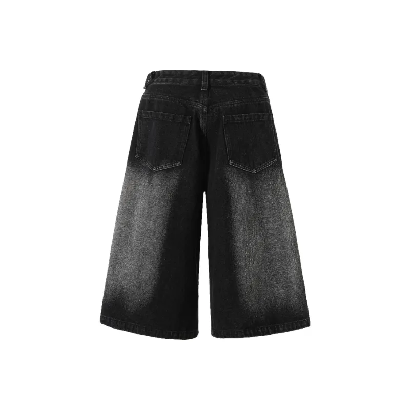 KEIRANDUN Denim Shorts Unisex-2