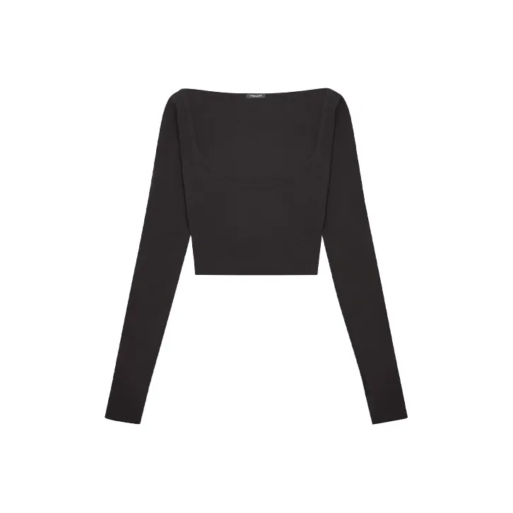 VERSACE Crop Tops Women's Black-0