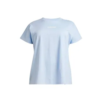 Adidas Free Shipping With AdiClub Essentials Linear Cotton Tee Plus Size