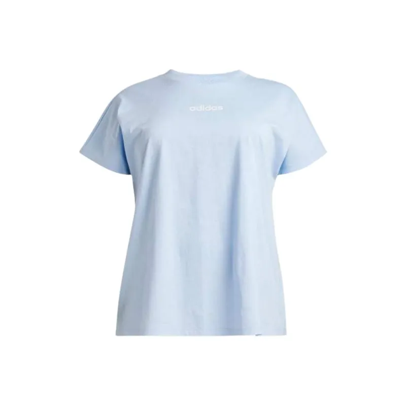 Adidas Free Shipping With AdiClub Essentials Linear Cotton Tee Plus Size-0