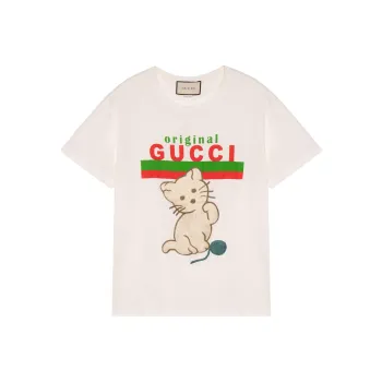 GUCCI Kitten Relaxed fit T shirt